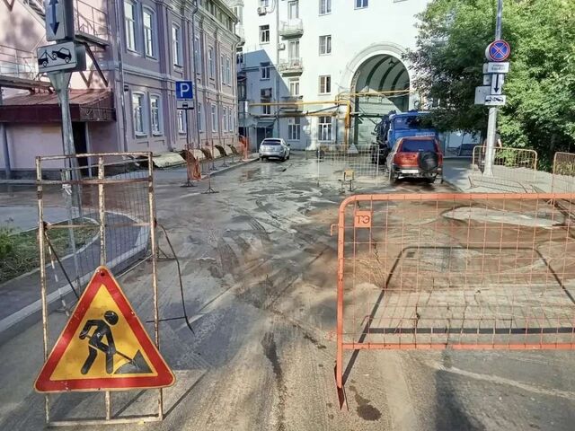 Потоп образовался в районе Большой Покровской в Нижнем Новгороде - НИА Нижний Новгород, 11.06.2026