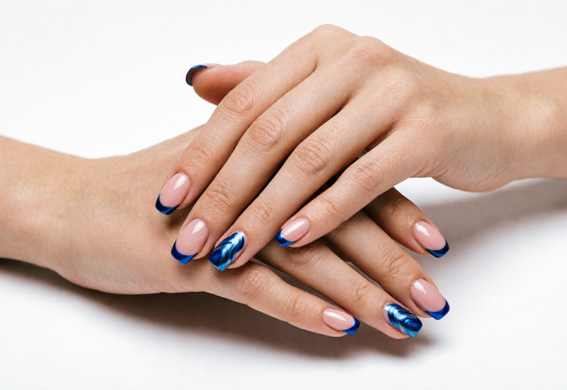 Хром в облаках: стильная идея синего маникюра с нереальным блеском - NakhodkaMedia: Лента новостей, 12.04.2026