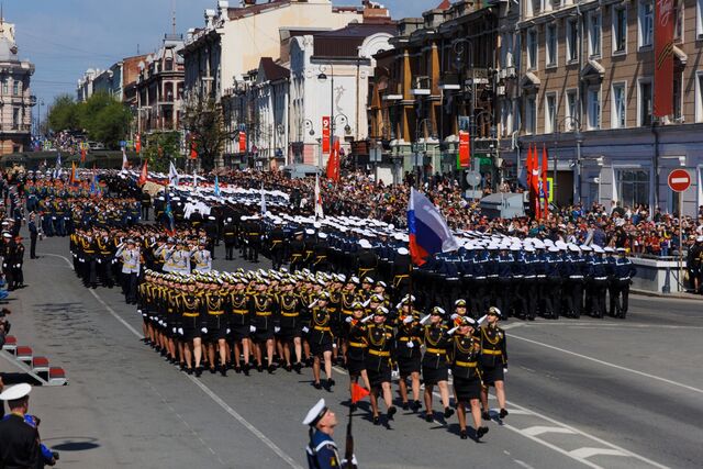 Центр Владивостока вновь перекроют 29 апреля для репетиции парада Победы — список улиц - PrimaMedia: Лента новостей, 29.04.2026