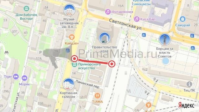 Проезд у здания правительства Приморья перекроют в ночь на 23 августа - PrimaMedia: Лента новостей, 22.08.2026