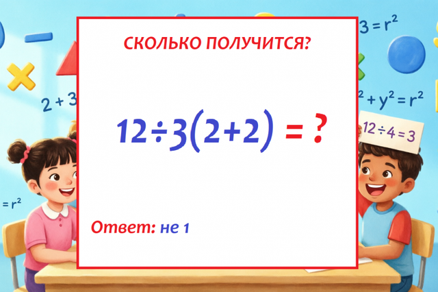 Пример заставит покраснеть даже учителей — сколько у вас получилось? Тест по математике - UssurMedia: Лента новостей, 02.09.2026