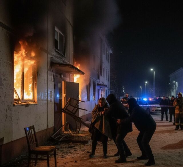 Попытка убийства из ревности: рубцовчанин поджег дом жены и её сожителя - Инцидент Рубцовск, 10.11.2025