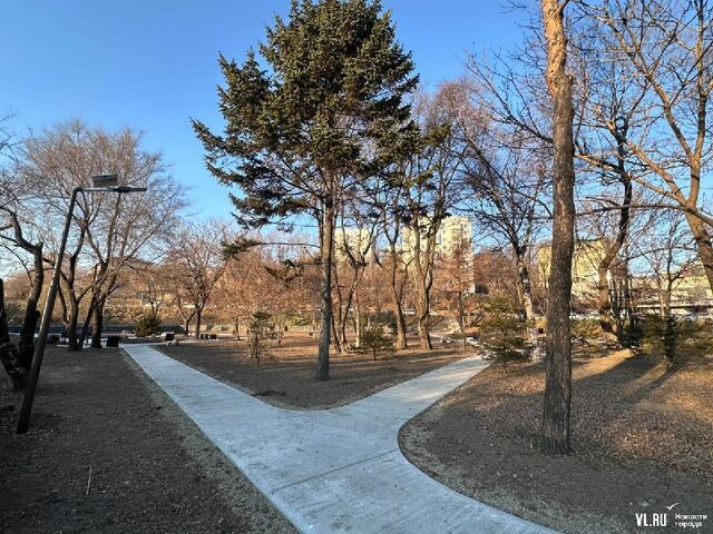 На «Моргородке» завершили основной этап реконструкции Курсантского сквера - Newsvlru, 19.11.2025