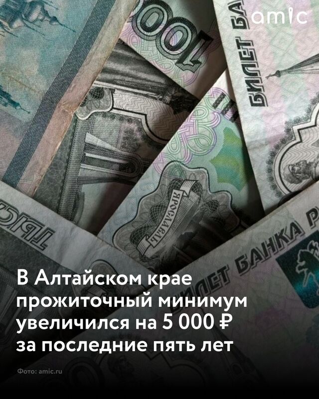 В Алтайском крае прожиточный минимум превысил 15 000 ₽ В Алтайском крае прожиточный минимум превысил 15 000 ₽ - Amic.ru Новости Алтайского края, 06.11.2025