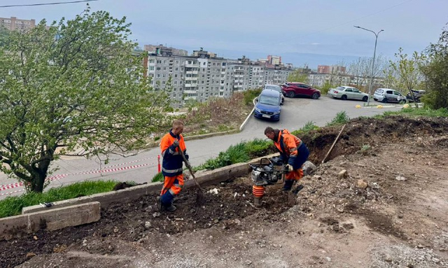 Во Владивостоке начался ремонт дороги в районе Шошина, 21 - Пресс-поток - Приморье24 Информационное агентство, последние новости Владивостока и Приморского края, 20.05.2025