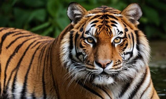 Тигр продемонстрировал клыки проезжающим мимо приморцам - Пресс-поток - Приморье24 Информационное агентство, последние новости Владивостока и Приморского края, 10.11.2025