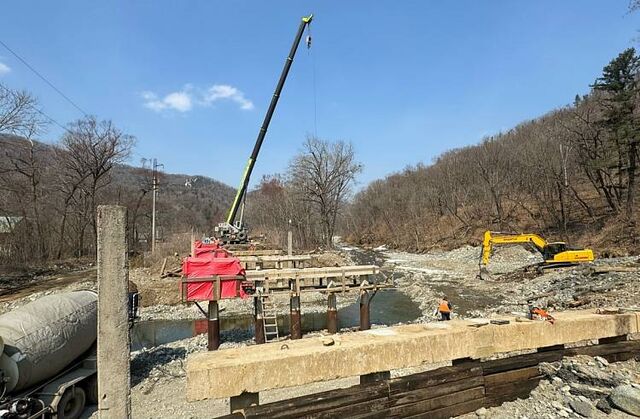 Ремонт моста к приморской здравнице в селе Чистоводное завершат в апреле - Пресс-поток - Приморье24 Информационное агентство, последние новости Владивостока и Приморского края, 05.04.2026