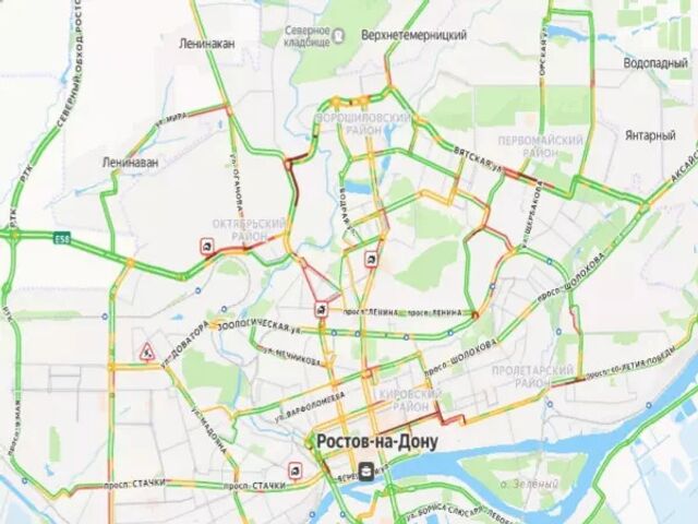 Ростов в вечерний час-пик 10 марта накрыли семибалльные пробки - Новости Ростова|DonDay, 10.03.2026